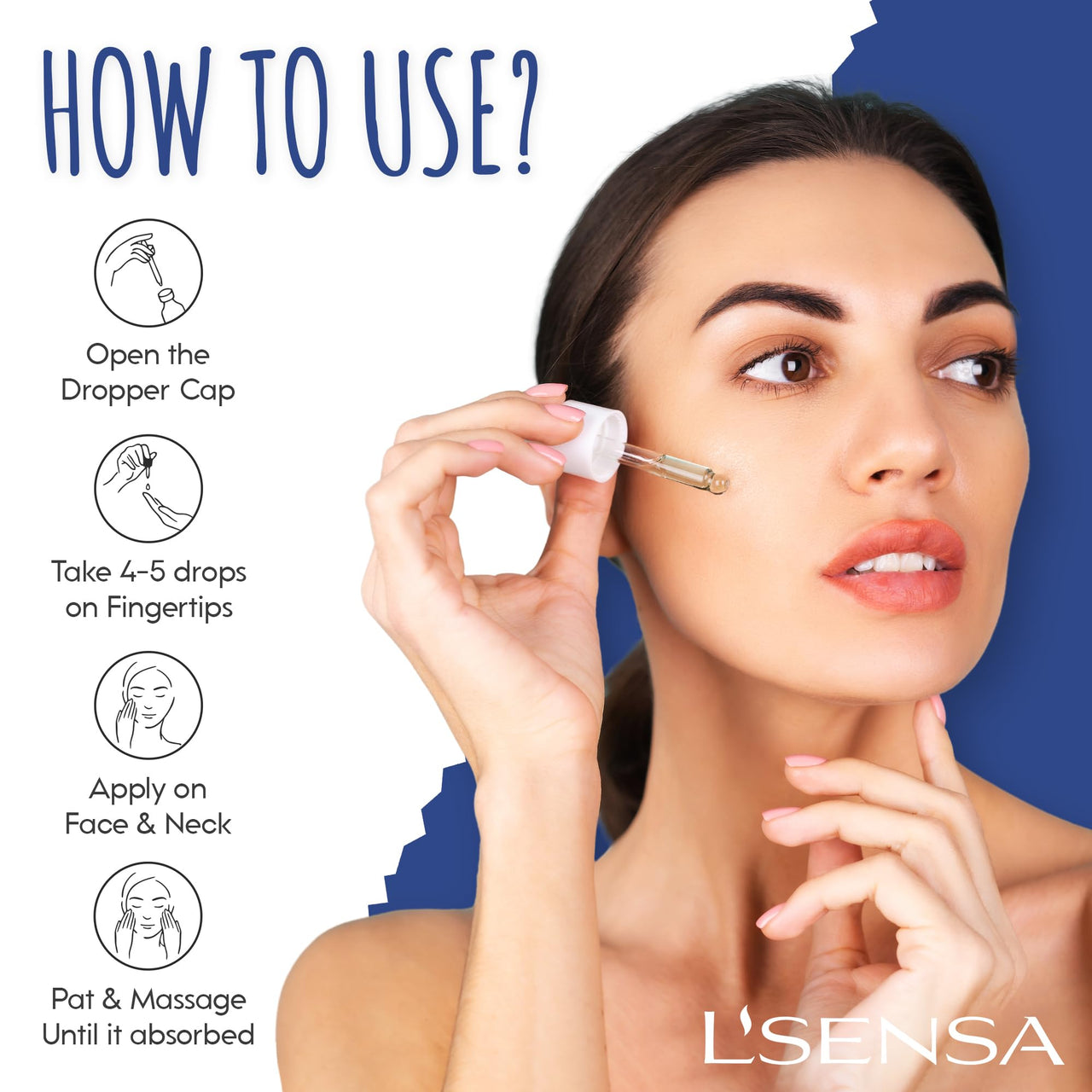 L'SENSA 10% Niacinamide Serum | Face Serum | Oil Free Radiance, Even-Toned skin, Clears Blemishes, Reduces Sebum & Pores | For All Skin Types | 10 ML.