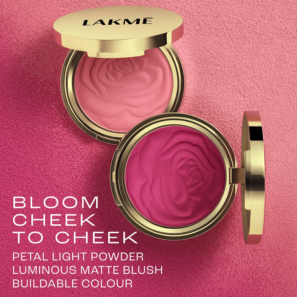 Lakmé Showstopper Collection Rouge Bloom Powder Blush Vintage Rose -12g