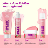 PLIX - THE PLANT FIX Guava & Roses Glow Fat Water Toner Serum | 2-in-1 Toner serum | Fades Blemishes, Tightens & Cleanses Pores | Soothes Redness & Irritated Skin | 150ml