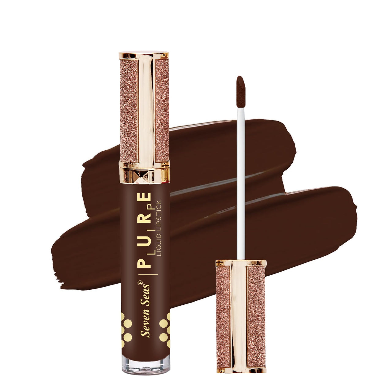 Seven Seas Pure Liquid Lipstick, Matte Finish, Purple (Crown of Thorns-1, 7ml)