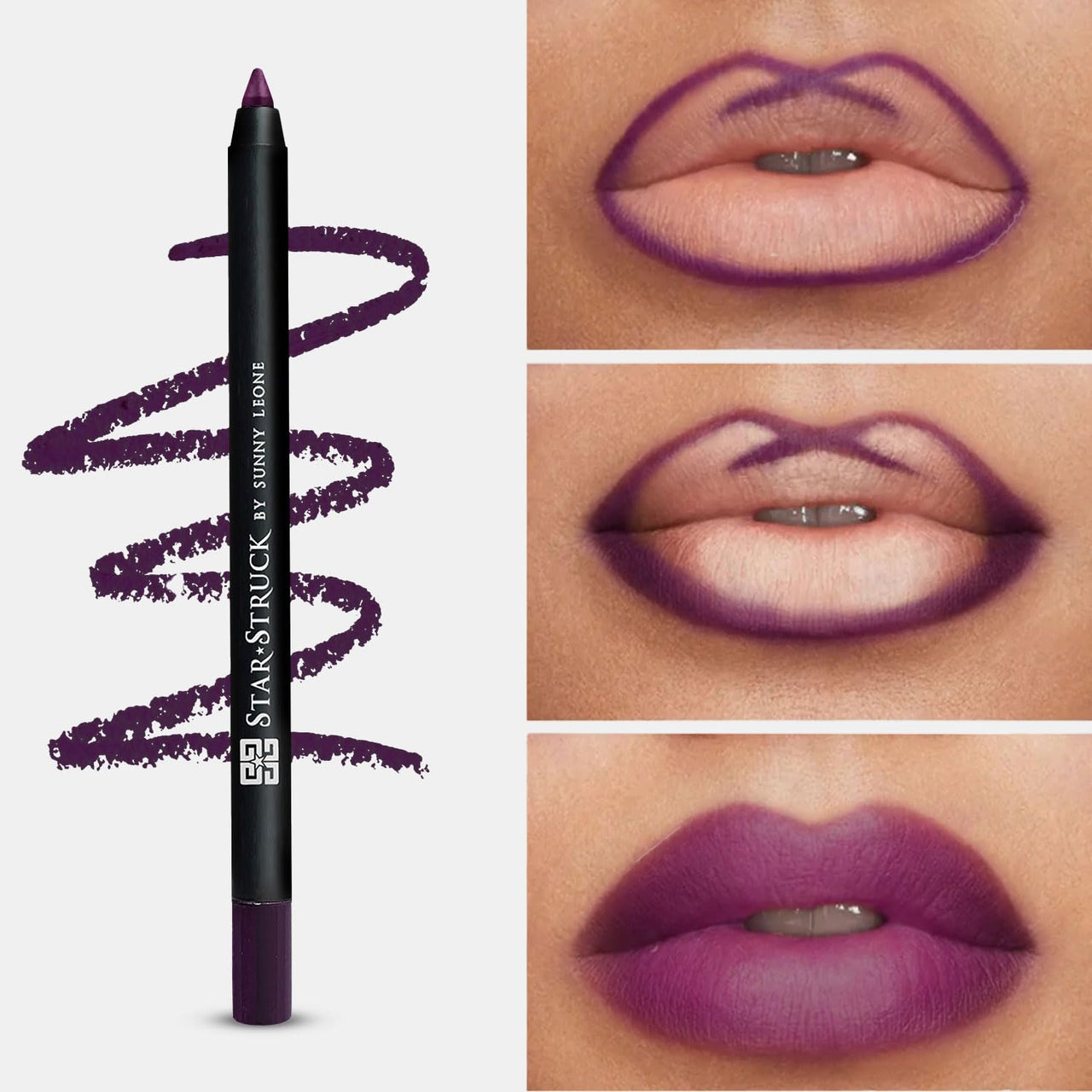 STARSTRUCK BY SUNNY LEONE Long Wear Lip Liner For Women (Wine)
