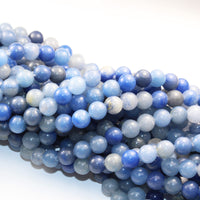 Crystal Beads for Making Jewelry Energy Healing Crystals Jewelry Chakra Crystal Jewerly Beading Supplies Blue Aventurine 6mm 15.5inch About 58-60 Beads
