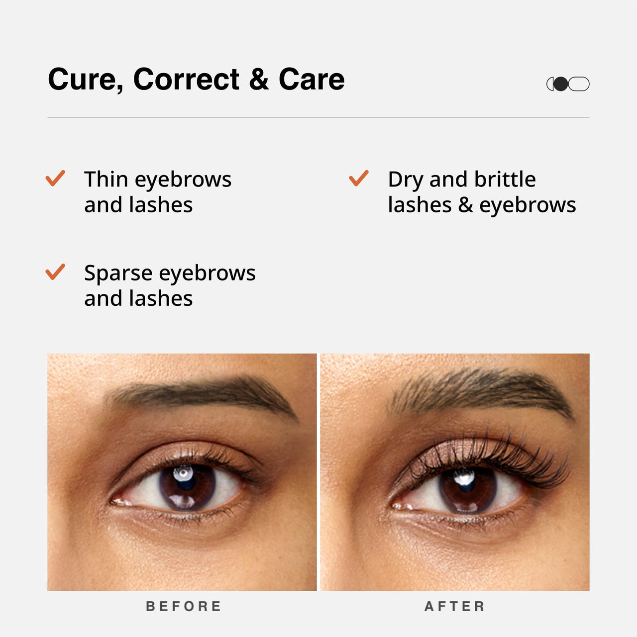 Cureskin Eye Brow & Lash Oil | Nourishes and Strengthens | Eyelash Growth Serum | Lash Serum for Eyelash Growth, 7 ml (Pack of 2)