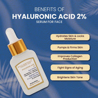 RYLLZ ESSENTIALS 2% Hyaluronic Acid Face Serum | with Ceramide, 5% Niacinamide, Aloe Vera, Vitamin E & Vitamin C | for Intense Hydration, Barrier Repair, Glowing Skin & Fine Lines | 30ml