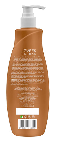 Jovees Herbal Cocoa Butter Hand & Body Lotion For Hydrates & Moisturise For All Skin Types 500ml