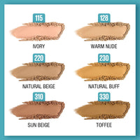 Maybelline New York Liquid Foundation + Compact Powder For All Skin Types, Matte & Poreless Finish, Ultra Blendable And Lightweight, Fit Me, 128 Warm Nude, 80 Gram, Cream