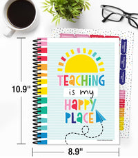 Carson Dellosa Happy Place Teacher Lesson Planner With Stickers, 8