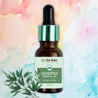 Nat Habit 100% Pure Eucalyptus Essential Oil With Eucalyptus globulus For Hair & skin, Natural & Therapeutic Grade - 15 ml (Pack of 1)