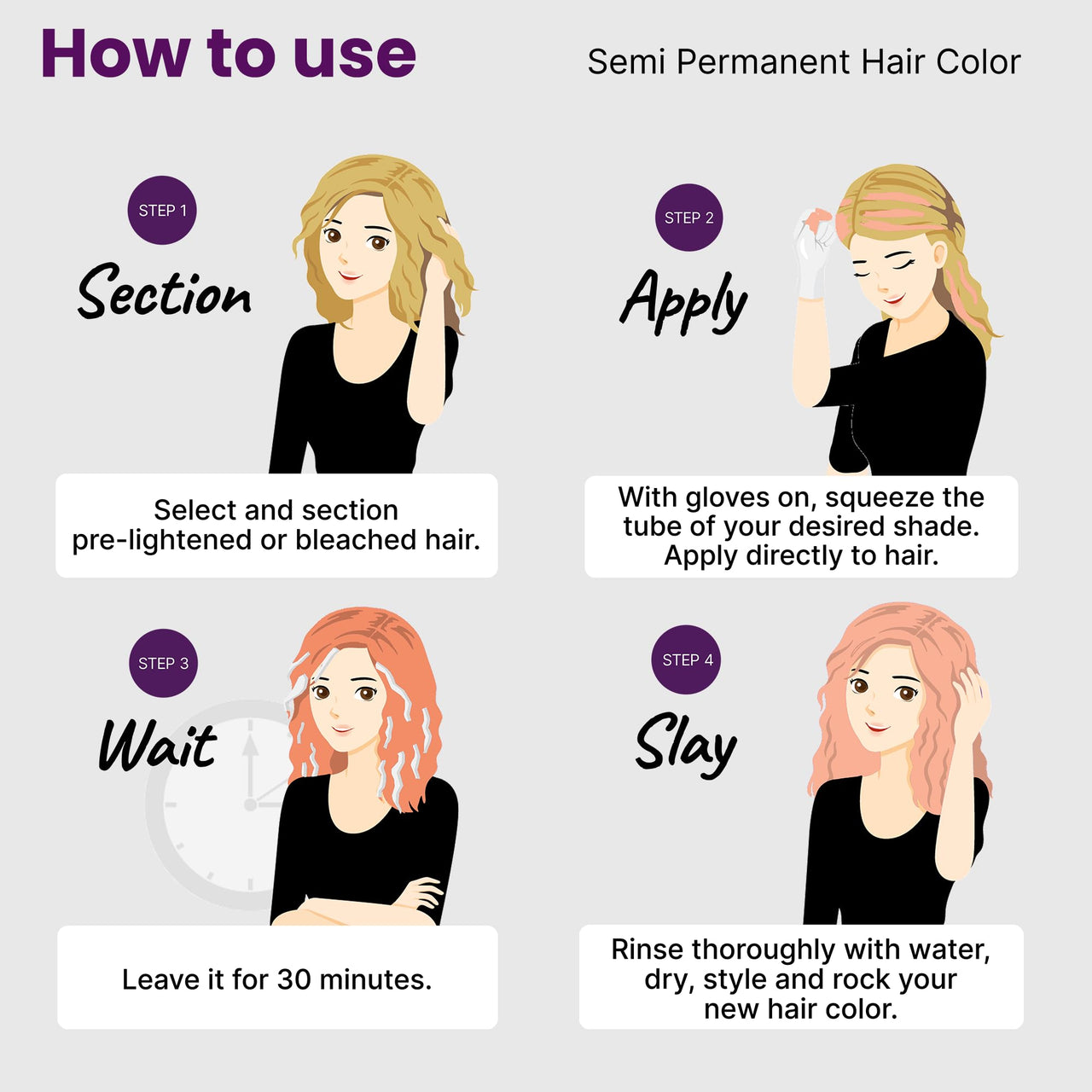 2.Oh! Italian- Peach Hair Color For Women & Men | Ammonia-Free DIY Semi Permanent Hair Color | Enriched with Argan Oil | Lasts upto 6-8 Washes | Pack of 2