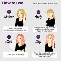2.Oh! Italian- Peach Hair Color For Women & Men | Ammonia-Free DIY Semi Permanent Hair Color | Enriched with Argan Oil | Lasts upto 6-8 Washes | Pack of 2