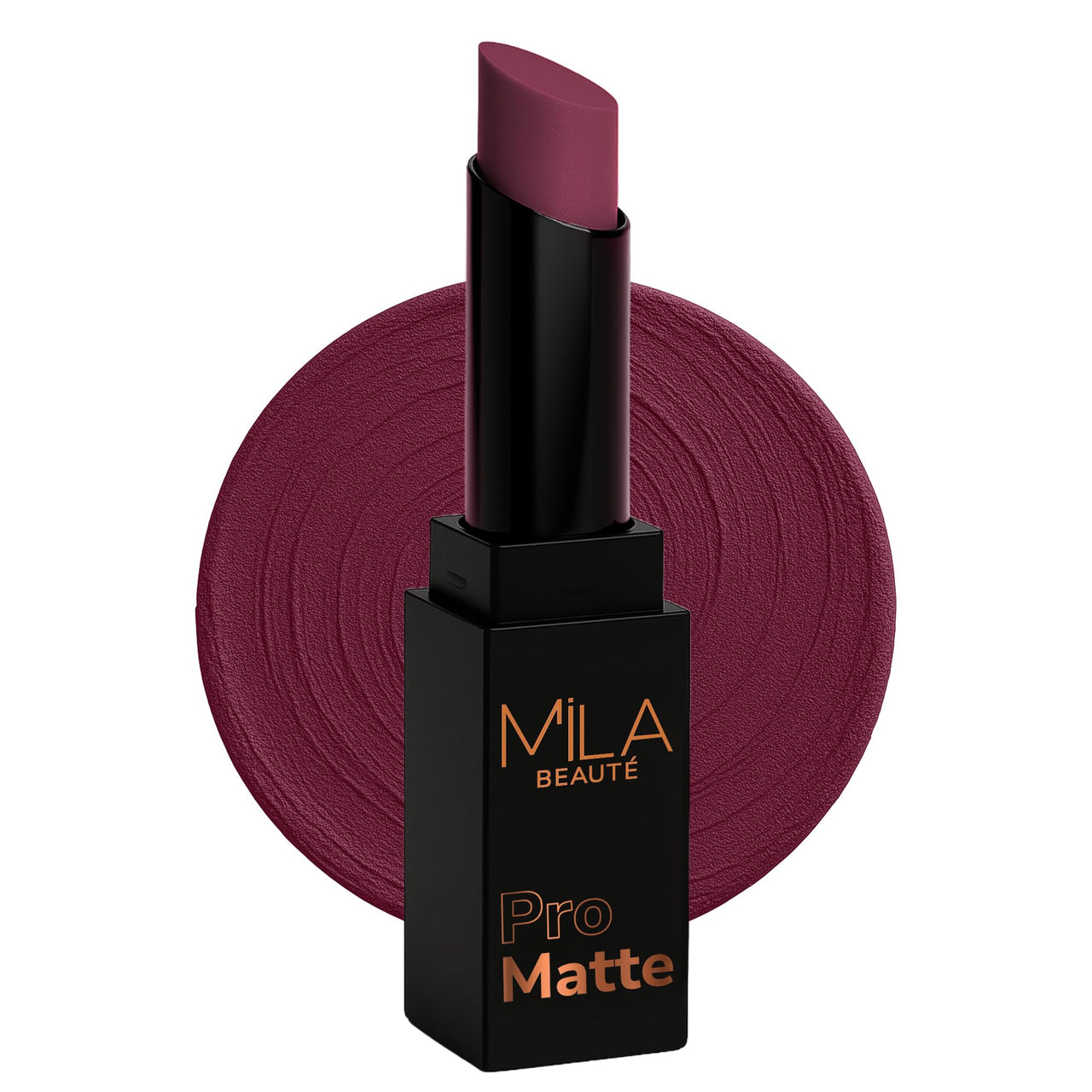 Mila Beauté Pro Matte Lipstick | Highly Pigmented & Long lasting | Semi Matte Finish | Light Weight Lipstick | Single Swipe Application | Luxurious Lip Color | Shade - (Queen, 4.2g)