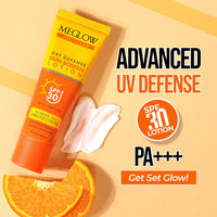 Meglow Pro-Care SPF 30 PA+++ Sunscreen Lotion for Face & Body Pack of 2 (50ml each) – Broad Spectrum UVA/UVB Protection & Blue Light Defense, Intense Hydration for All Skin Types