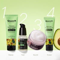 QUENCH BOTANICS Bravocado Sunscreen Spf 50+ Pa++++ Korean Sunscreen With Vitamin E & Avocado,No White Cast Lightweight & Non-Sticky, Uva & Uvb Protection For Women & Men (50Ml) All Skin Type