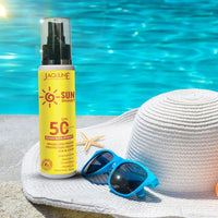 Jaquline USA Sun Smart Sunscreen Spray SPF 50 PA++++ | Dermatologically Tested | Lightweight with Multi-Vitamins | No White Cast | Blue Light Protection | Benzophenone Free |Broad Spectrum | For Women & Men | 100ml