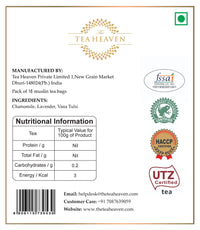 The Tea Heaven | Lavender Tea 17 Muslin Cloth Tea Bags (16+1 Sample) | Stress Relief Wellness Tea | Promotes Better Sleep - 100% Organic Natural Whole Leaf Herbal Tea Gift Pack Hamper