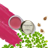 DAUGHTER EARTH Vegan Lip and Cheek Tint | Matte Natural Blush for Women | Lip Tint with Vitamin E | Nourishing Cheek Tint, 4.5g - Original Pink