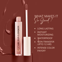 Carlton London Liquid Matte Chuffed Kiss Mocha Me Lipsticks |Enriched with Vitamin E, Avocado Oil | Matte Finish, Non-Sticky and Non-Drying | Upto 12 Hrs- 3ML (Nutella Kiss)
