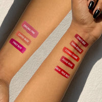 DAUGHTER EARTH Vegan Lip and Cheek Tint | Matte Natural Blush for Women | Lip Tint with Vitamin E | Nourishing Cheek Tint, 4.5g - Foncé Red (Maroon)
