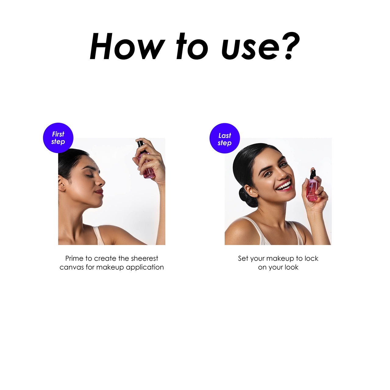 Blue Heaven Prep & Fix 2 in 1 Primer + Makeup Fixer | Infused With Aloe Vera and Vitamin-E | Setting spray & Primer for Face Makeup 60ml