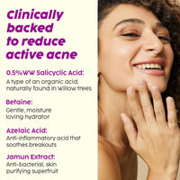 The Plant Fix Plix Jamun Cleanser & 2% Salicylic Acid Serum With Smoothie Moisturizer Combo l Detoxifies The Skin l Reduces Active Acne l Fades Blemishes l All Skin Types