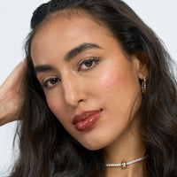 FAE Beauty Peptide Hydrating & High Shine Tinted Lip Gloss (12gm) | With Passionfruit Oil & Argireline to Smoothen, Even, and Soften Lips | Non Sticky | Vegan | Shade Soaring | Nude Brown Gloss
