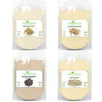 Shudh Online Safed Musli, Ashwagandha, Kaunch, Shatavari Powder Combo (Pack of 500 gram x 4 combo)