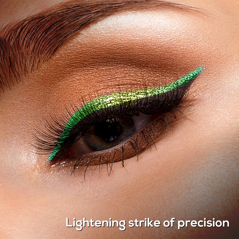 RENEE Holographic Eyeliner, Smudge-Proof & Long-Lasting, Easy Glide & Quick-Drying Formula with Monochrome Effect, Intense Color Pay-Off, Infused with Vitamin E, 02 Saturn