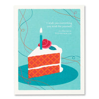 Compendium Positively Green Birthday Cards - 4-Pack with Envelopes, Birthday Joy