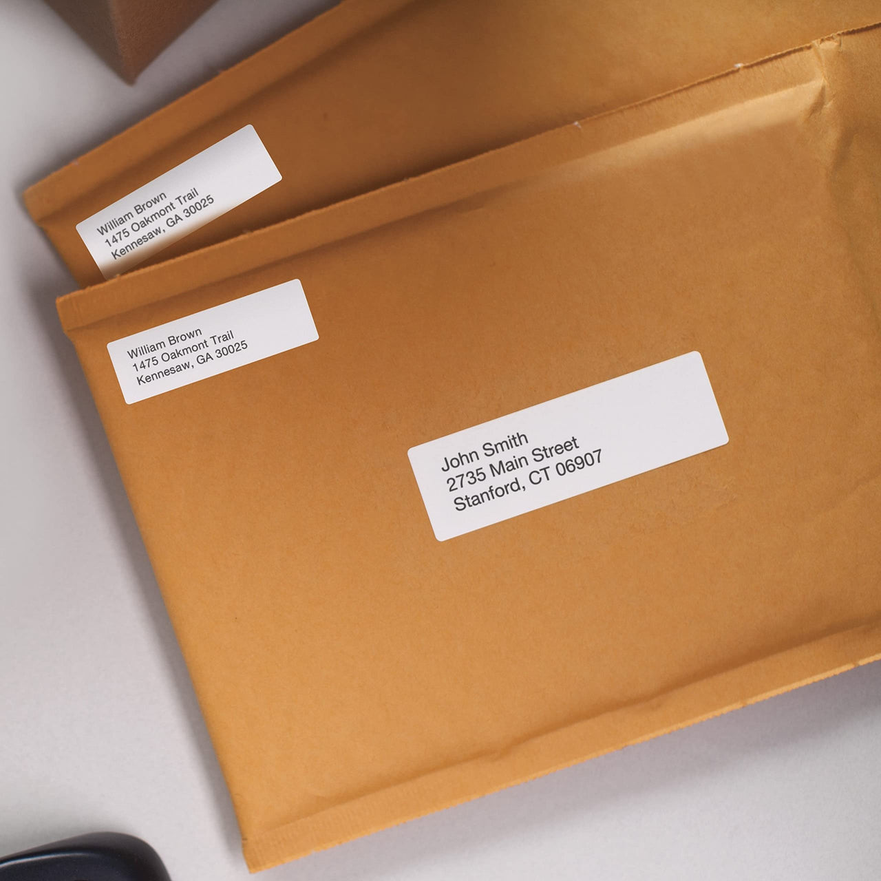 DYMO Authentic LW Return Address Labels for LabelWriter Label Printers, White, 3/4'' x 2'', 1 roll of 500