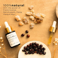 Noor Skincare Face Oil for Glowing Skin & Gua Sha Massage, 100% Natural with Rosehip, Jojoba, Argan & Vitamin E, Anti Aging Night Serum for Skin Tightening & Fine Lines, Women/Men (30ml)