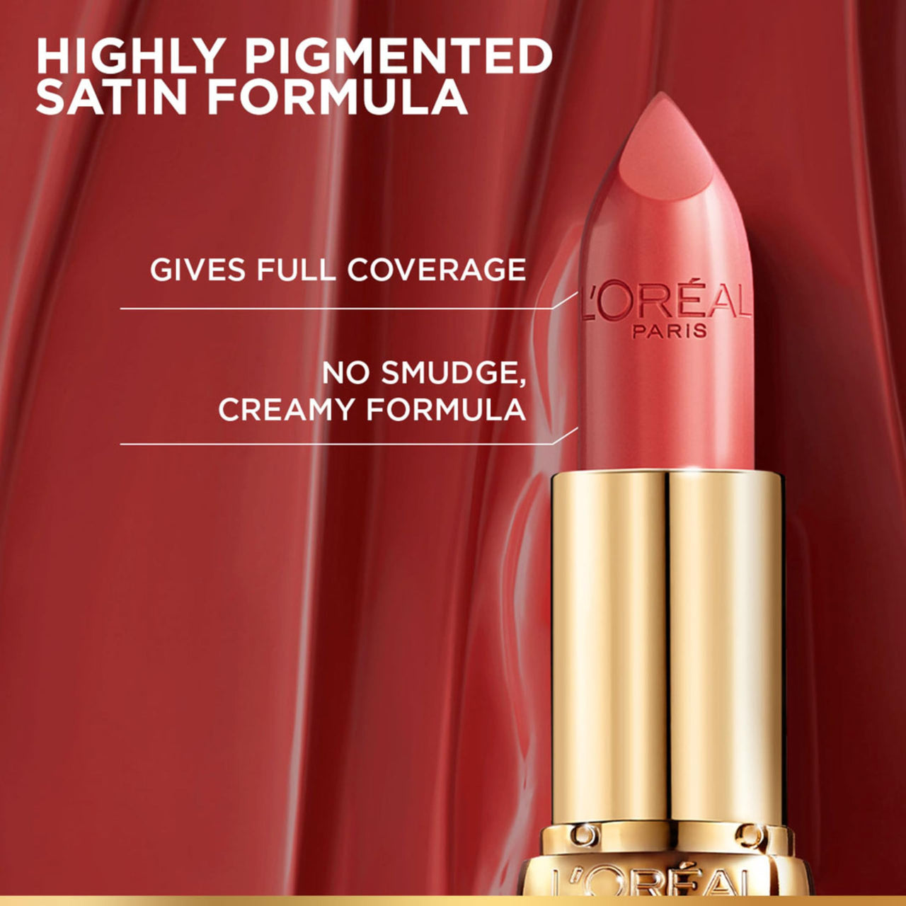 L’Oréal Paris Color Riche Satin Lipstick- 108 Cuirve, 4.3 gm