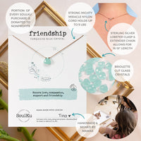SoulKu Soul Shine Handmade Necklace, Empowering Jewelry With Healing Crystal, Inspirational Jewelry For Women, Mom & Sister, 2