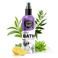 Wagging Tails 3 in 1 Grooming Kit Combo for Pets Dog Dry Bath 200ml +Paw Butter 50gm+ Baby Fresh Scent 200ml