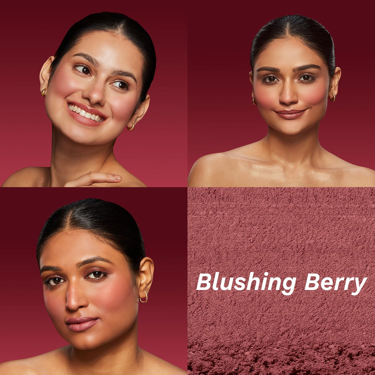 Pilgrim 2-IN-1 Blush Duo 9g | Highly Pigmented, Long-lasting, Buildable & Blendable | Goodness of Rosehip Oil & Hydrating Squalane | All Skin Types | Shade Berry Beat-03