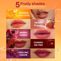 Just Herbs Water Baby Smudge & Transfer Proof | 12hrs Stay | Richly Pigmented Infused with Aloe Vera Multipurpose Water Tint for Lips, Cheeks and Eyelids for Women 6.5ml (Peach Please)