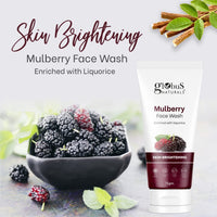 Globus Naturals Mulberry Fairness Face Wash For Even Skin Tone, Deep Cleansing Moisturizing 75 gm (Pack of 3)