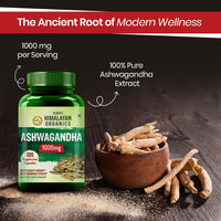 Himalayan Organics Plant Based Ashwagandha || 1000mg Serve || Energy & Endurance || 120 Veg Capsules