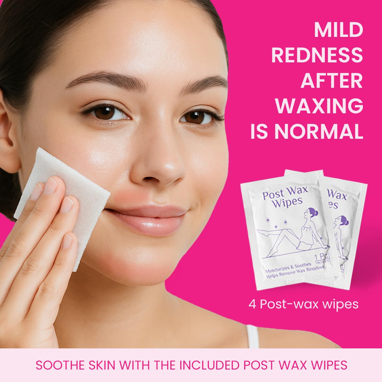 Urban Yog Small Liposoluble Facial Wax Strips for Women - 20 Wax Strips + 4 Post-Wax Wipes | Gentle Facial Hair Removal Face Wax Strip for Upper Lip, Eyebrows, Chin, Sidelocks | Enriched with Shea Butter
