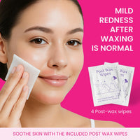 Urban Yog Small Liposoluble Facial Wax Strips for Women - 20 Wax Strips + 4 Post-Wax Wipes | Gentle Facial Hair Removal Face Wax Strip for Upper Lip, Eyebrows, Chin, Sidelocks | Enriched with Shea Butter