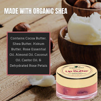Organic Netra Premium Lip Butter | Moistures Lips | Lips Mask for All Occasions | Perfect for Everyone | Enriched with Organic and Natural Ingredients -8g