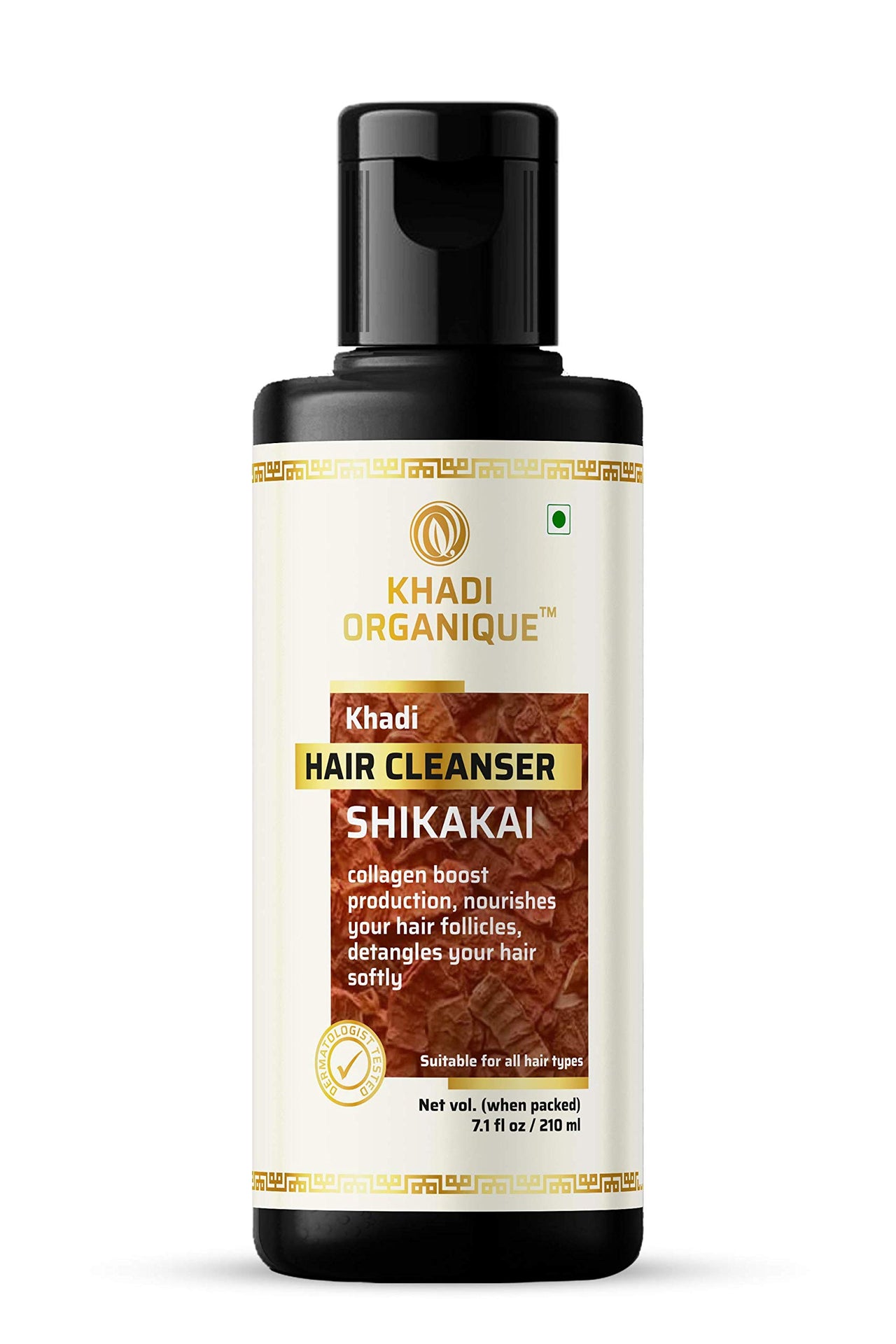Khadi Organique Shikakai Hair Cleanser For All Hair Types - 210Ml