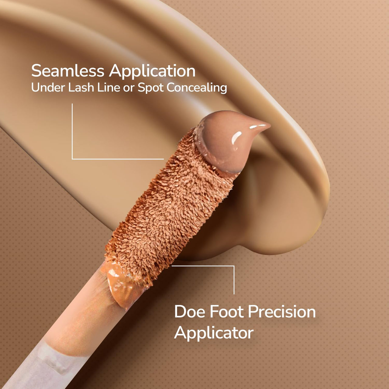 Mila Beauté Built to Cover Liquid Concealer for Women With Spf & Hyaluronic Acid| Full Coverage Matte Finish Concealer for Dark Circles | Easily Blendable & Waterproof Formula| Suitable for Indian Skin Tones - 101P Light Ivory