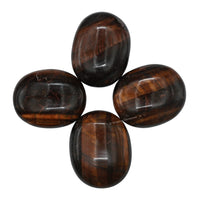 Red Tiger Eye Palm Stone - Pocket Massage Worry Stone for Natural Body Chakra Balancing, Reiki Healing and Crystal Grid… Red Tiger Eye