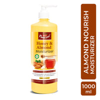 Beeone Honey Almond Moisturizer 1000ml – Deeply Nourishing Lotion for Soft, Smooth & Hydrated Skin | Rich in Honey & Almonds for All Skin Types
