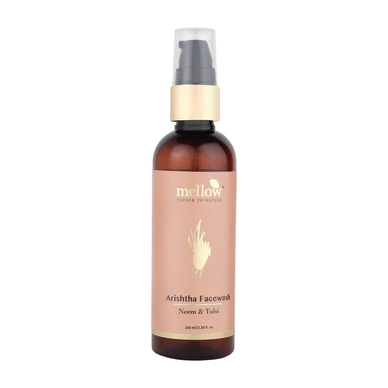 Mellow Herbals Ayurvedic Arishtha Facewash with Neem, Aloe Vera & Tulsi | Anti-Acne & Oil Control Face Cleanser | Deep Cleansing, Hydrating & Healing Formula | Sulphate-Free & Ayush Certified | 100ml