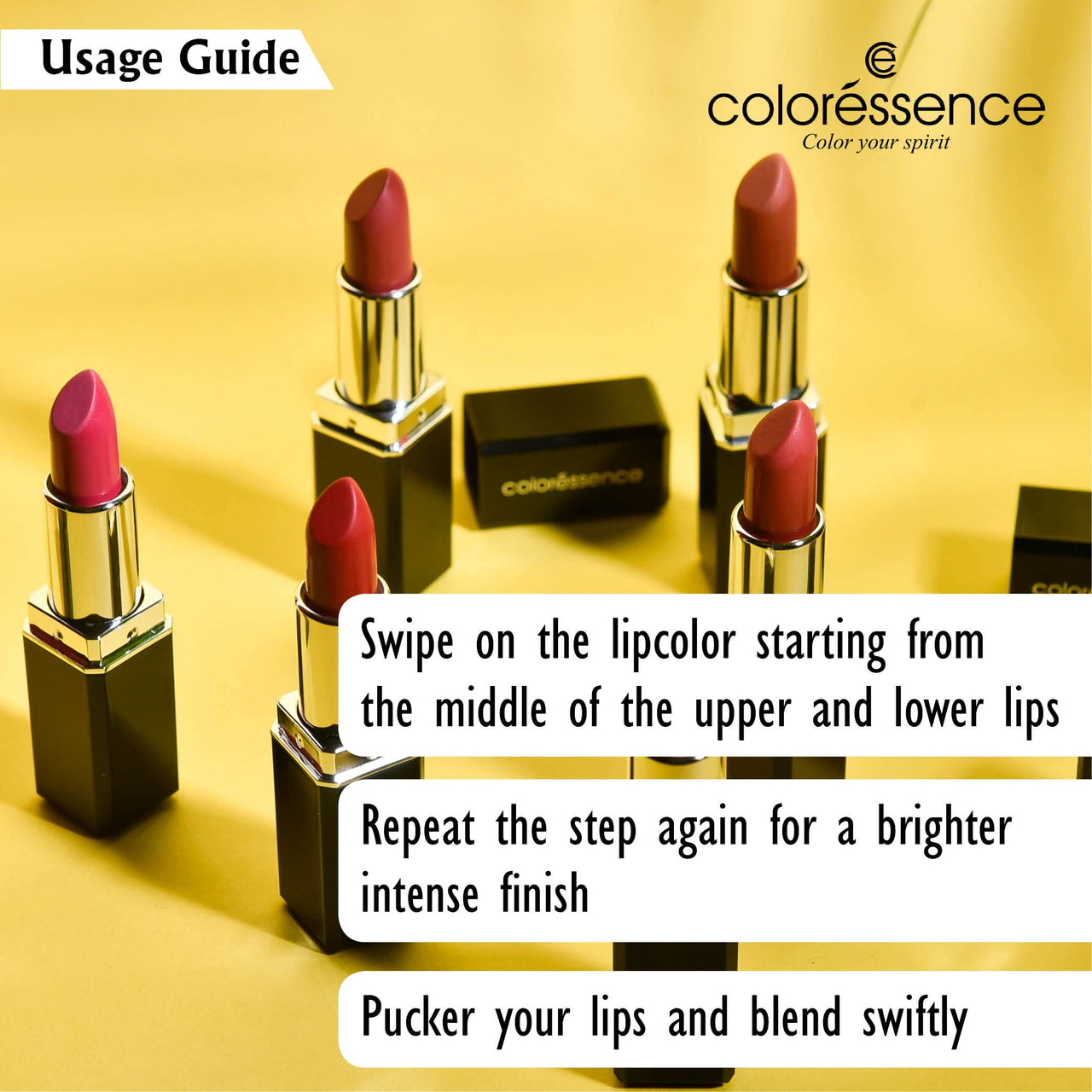 Coloressence Moist Matte Lipstick | Highly Pigmented | Hydrating Velvet Finish|Fab Fuschia-4 g