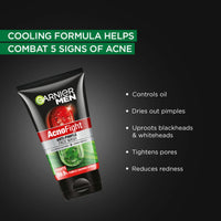 Garnier Men, Anti-Pimple Face Wash, Repairs Skin & Balances Oils, AcnoFight, 100 g (Pack of 2)