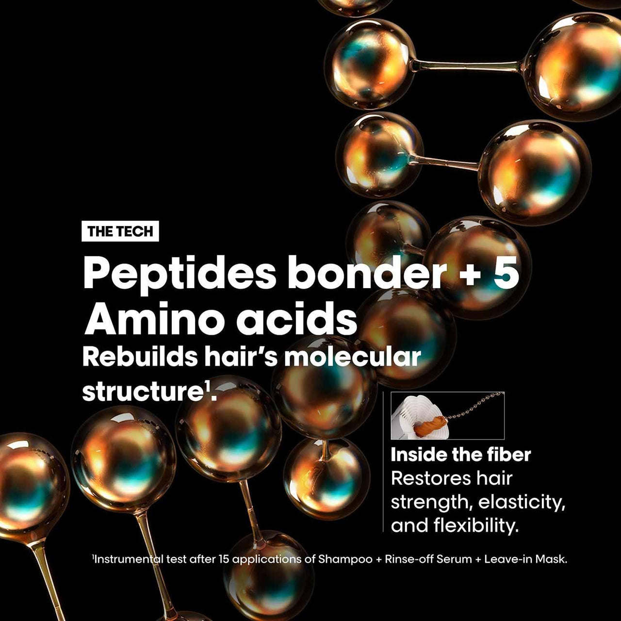 L'Oréal Professionnel Absolut Repair Molecular Deep Repairing Rinse-off Cream Mask for Damaged Hair - 250 ml | Repairs Very Damaged Hair and Restores Strength With 2% Peptides Bonder & 5 Amino Acids
