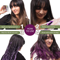 paradyes Top-Up Semi-Permanent Amethyst Plum Diy Conditioner Based Hair Colour, 120 Gm,All,Unscented,1 Count