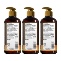 WOW Skin Science Ubtan Body Wash|Tan Removal And Glowing Skin|With Chickpea Flour, Almond, Safron & Turmeric Extract|500 Ml|Pack of 3